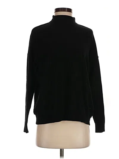 Pre-owned Zenana Turtleneck Sweater In Black
