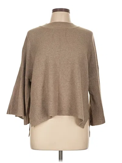 Pre-owned Zenana Turtleneck Sweater In Brown