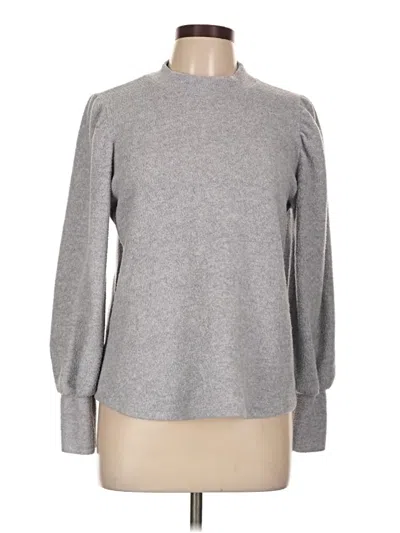 Pre-owned Zenana Turtleneck Sweater In Gray