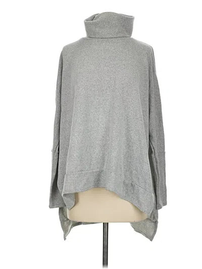 Pre-owned Zenana Turtleneck Sweater In Gray