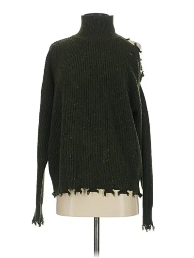 Pre-owned Zenana Turtleneck Sweater In Green