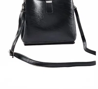 Zenana Women's Adria Vegan Leather Bucket Bag In Black