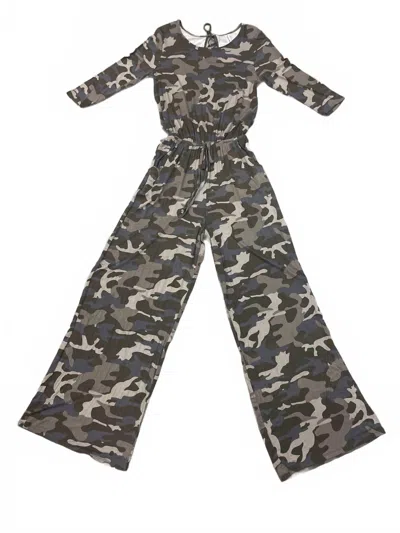 Zenana Women's Camo Jumpsuit In Multi