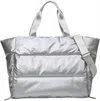 Zenana Women's Cece Quilted Tote Bag In Silver In Silver