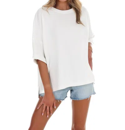 Zenana Women's Cloud Nine Oversized Top In Ivory In Multi