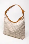 Zenana Women's Deana Triangle Print Hobo Bag In Cream In White