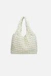 Zenana Women's Puffy Cloud Tote Bag In Ivory