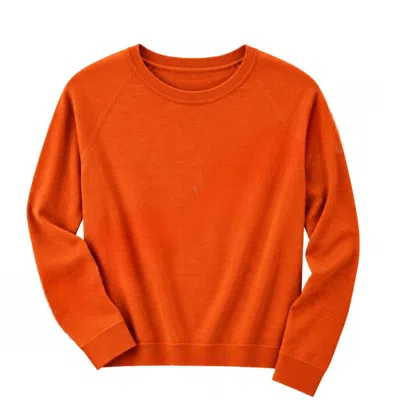Zenana Women's Simple Soft Sweater In Burnt Orange