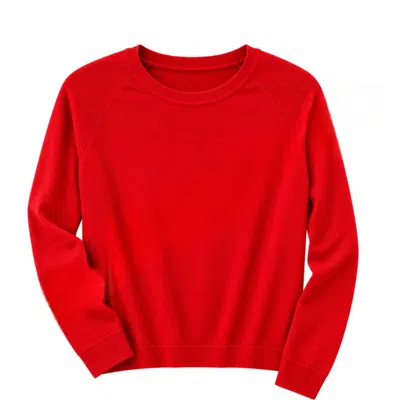 Zenana Women's Simple Soft Sweater In Ruby In Red