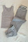 Zenana Women's Weekend Hangs Lounge Set In Sleet In Gray
