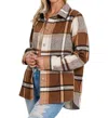 Zenana Yarn Dyed Plaid Shacket In Brown In Brown