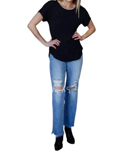 Zenana Your Favorite Lounge Tee In Black