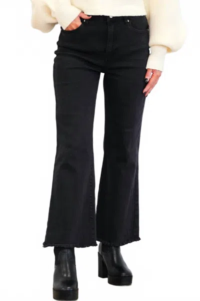 Zenana Zuri High Waisted Bootcut Jeans In Black