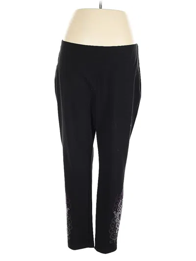 Pre-owned Zenergy By Chico's Active Pants In Black