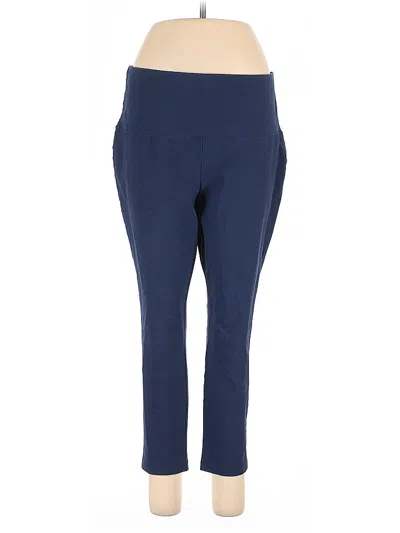 Pre-owned Zenergy By Chico's Active Pants In Blue