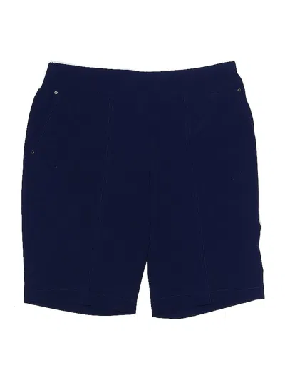 Pre-owned Zenergy By Chico's Athletic Shorts In Blue