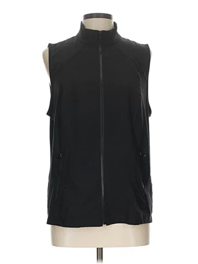 Pre-owned Zenergy By Chico's Cardigan Sweater In Black