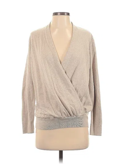 Pre-owned Zenergy By Chico's Cardigan Sweater In Brown