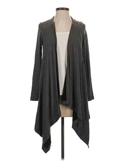 Pre-owned Zenergy By Chico's Cardigan Sweater In Gray