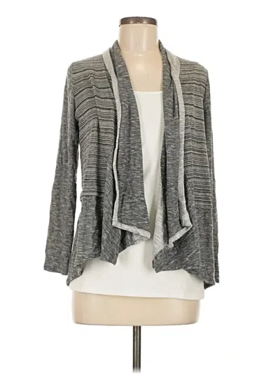 Pre-owned Zenergy By Chico's Cardigan Sweater In Gray