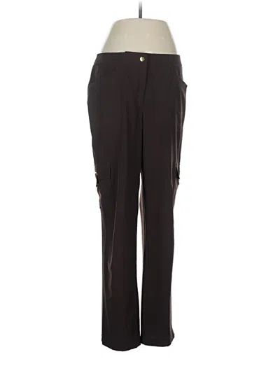 Pre-owned Zenergy By Chico's Cargo Pants In Black