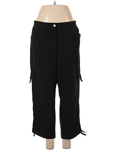 Pre-owned Zenergy By Chico's Cargo Pants In Black