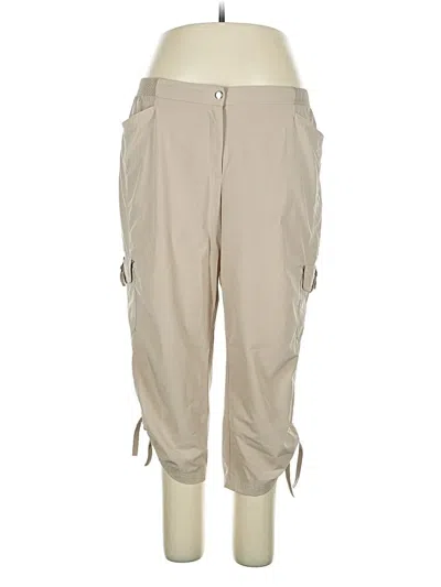 Pre-owned Zenergy By Chico's Cargo Pants In Brown