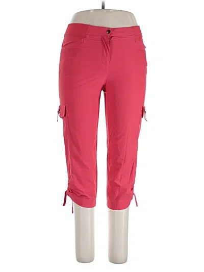 Pre-owned Zenergy By Chico's Cargo Pants In Red
