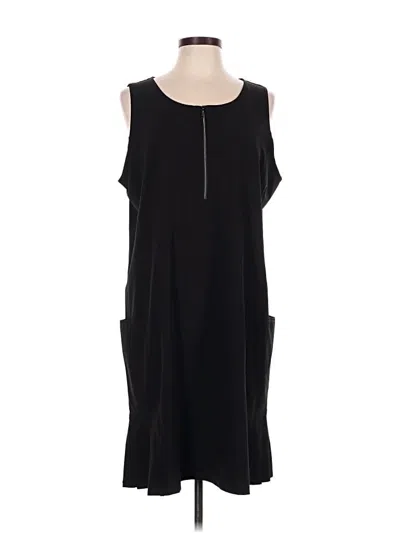 Pre-owned Zenergy By Chico's Casual Dress In Black