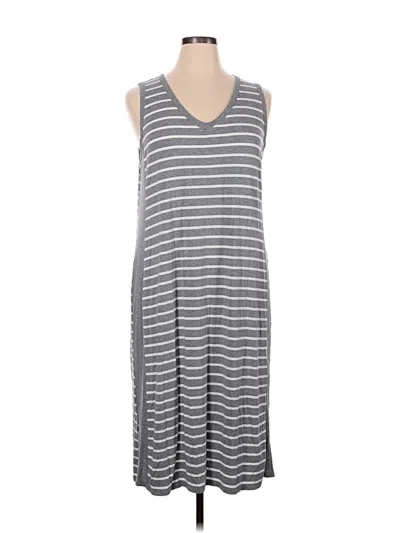 Pre-owned Zenergy By Chico's Casual Dress In Gray