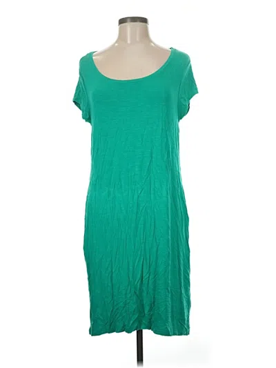 Pre-owned Zenergy By Chico's Casual Dress In Green
