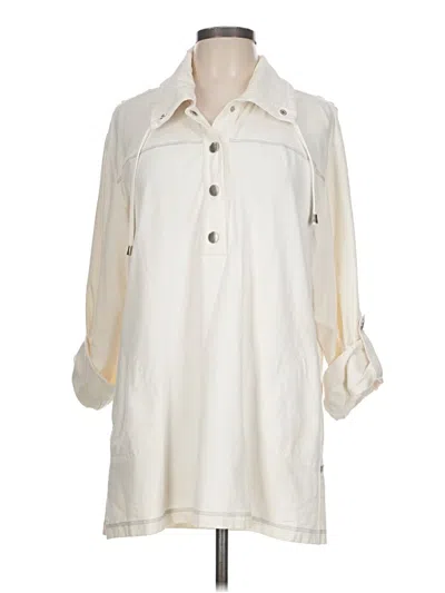 Pre-owned Zenergy By Chico's Casual Dress In Ivory
