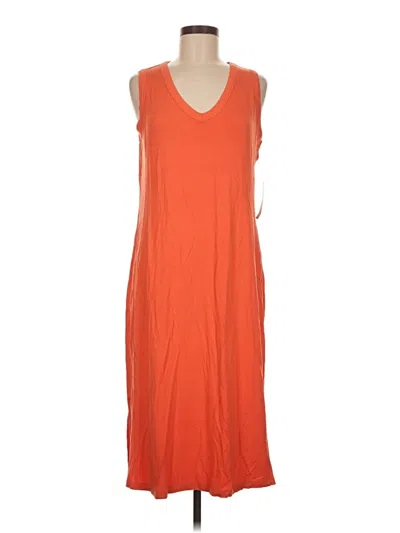 Pre-owned Zenergy By Chico's Casual Dress In Orange