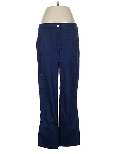 Pre-owned Zenergy By Chico's Casual Pants In Blue