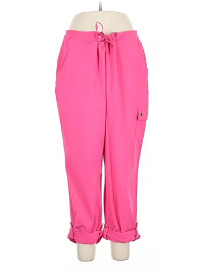 Pre-owned Zenergy By Chico's Casual Pants In Pink