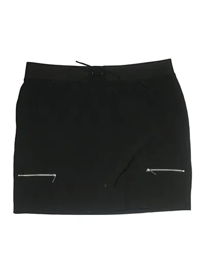 Pre-owned Zenergy By Chico's Casual Skirt In Black