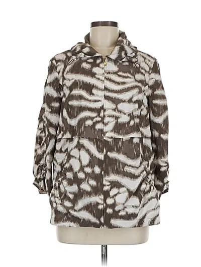 Pre-owned Zenergy By Chico's Coat In Brown