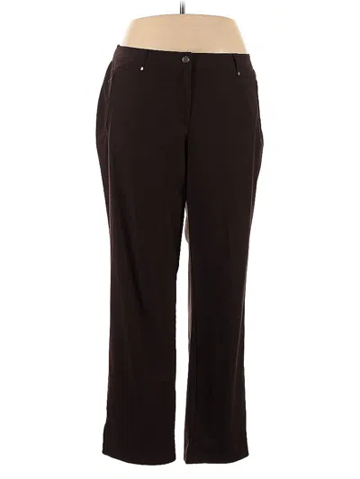 Pre-owned Zenergy By Chico's Dress Pants In Brown
