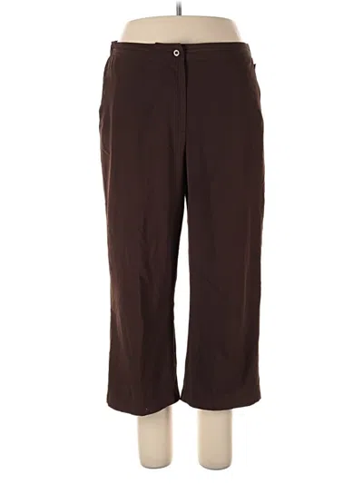 Pre-owned Zenergy By Chico's Dress Pants In Brown