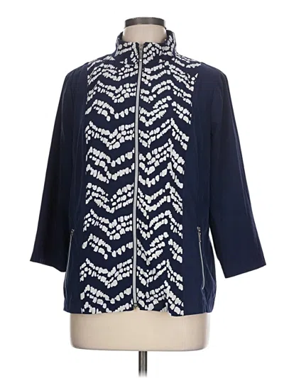 Pre-owned Zenergy By Chico's Jacket In Blue