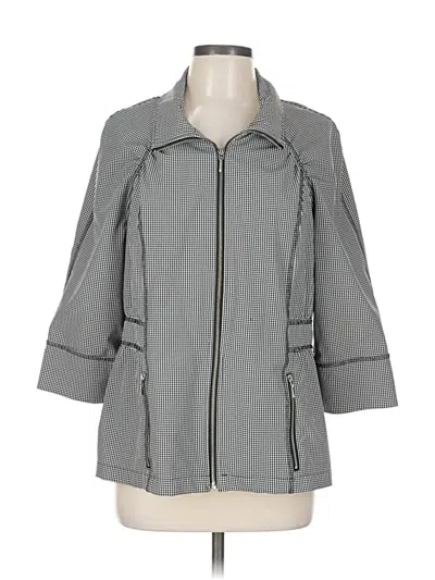 Pre-owned Zenergy By Chico's Jacket In Gray