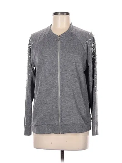 Pre-owned Zenergy By Chico's Jacket In Gray