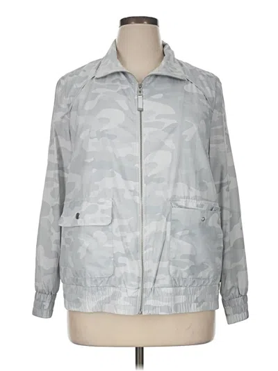 Pre-owned Zenergy By Chico's Jacket In Gray