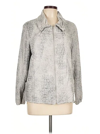 Pre-owned Zenergy By Chico's Jacket In Silver