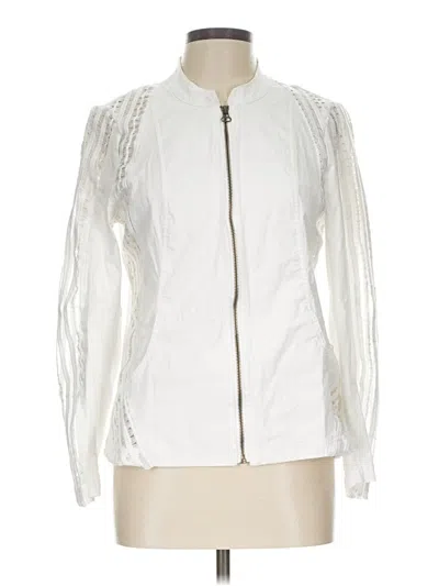 Pre-owned Zenergy By Chico's Jacket In White