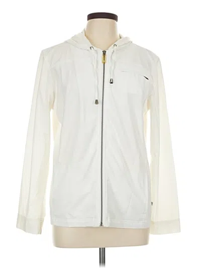 Pre-owned Zenergy By Chico's Jacket In White