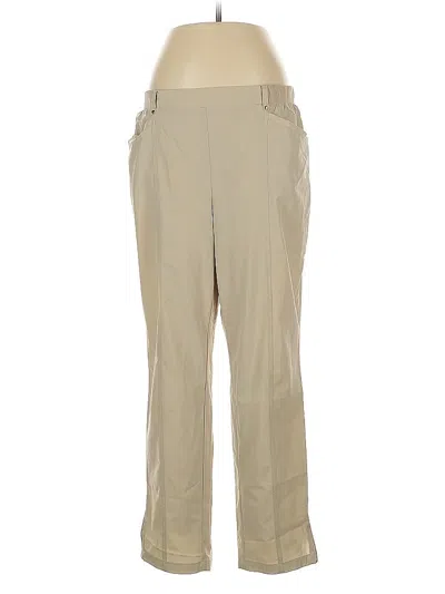 Pre-owned Zenergy By Chico's Khaki Pant In Brown