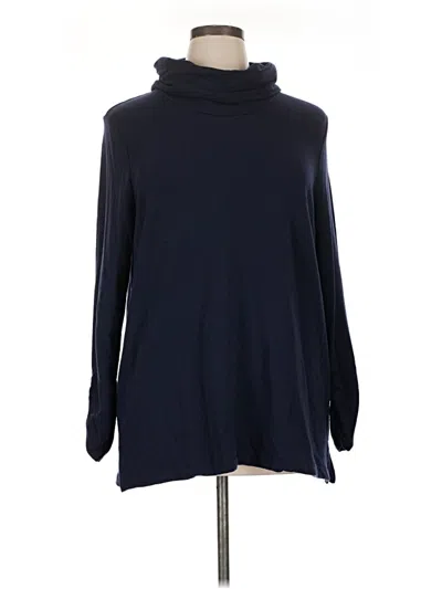 Pre-owned Zenergy By Chico's Long Sleeve Turtleneck In Blue