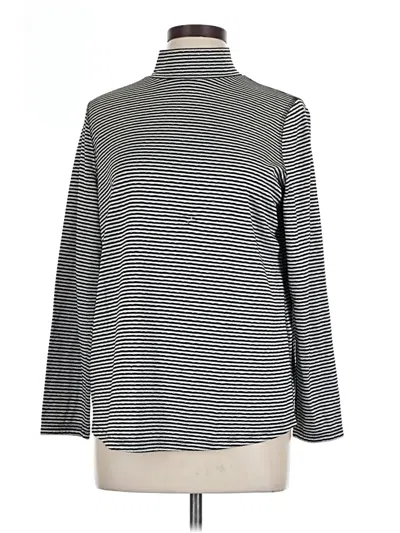 Pre-owned Zenergy By Chico's Long Sleeve Turtleneck In Gray