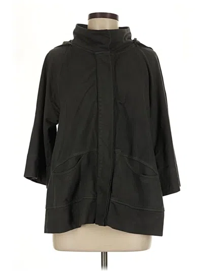 Pre-owned Zenergy By Chico's Poncho In Black